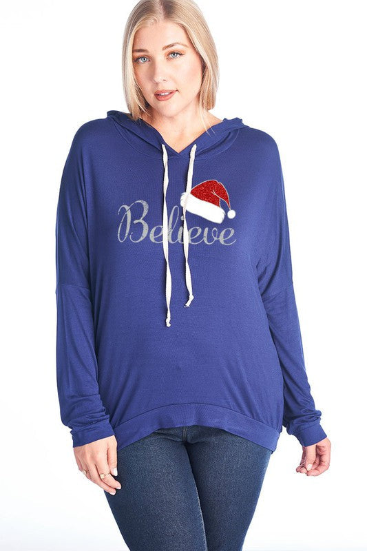 SALE Believe Santa Hat Christmas Holiday - Adult & Kids T-Shirts, Sweatshirts & Hoodies apparel design preview 1