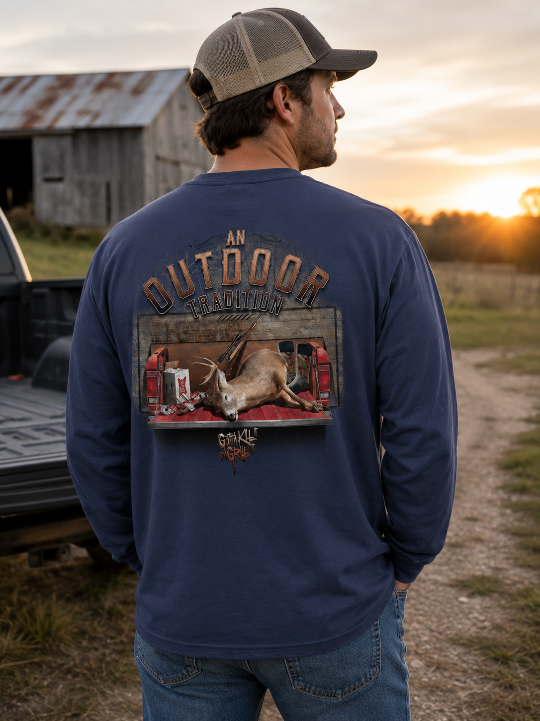 SALE Gotta Kill It To Grill Outdoor Tradition - Adult & Kids T-Shirts, Sweatshirts & Hoodies apparel design preview 1