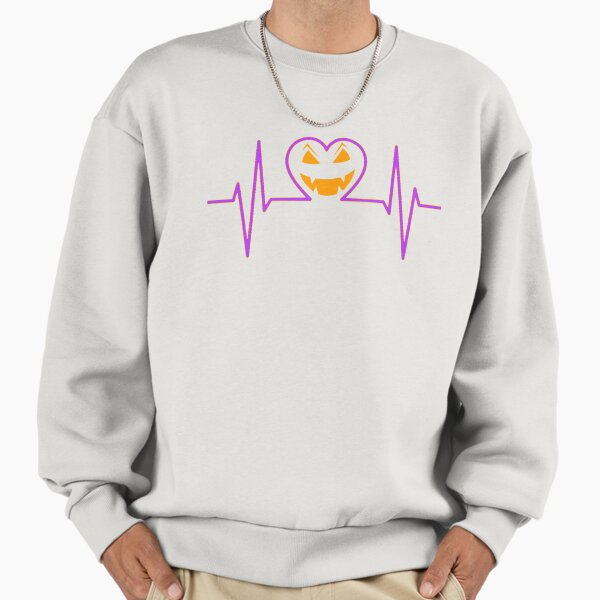 Heartbeat JACK O LANTERN Halloween Holiday - Adult & Kids T-Shirts, Sweatshirts & Hoodies apparel design preview 1