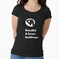 Beautiful and smart bookkeeper. Fitted Scoop - Adult & Kids T-Shirts, Sweatshirts & Hoodies apparel design preview 1