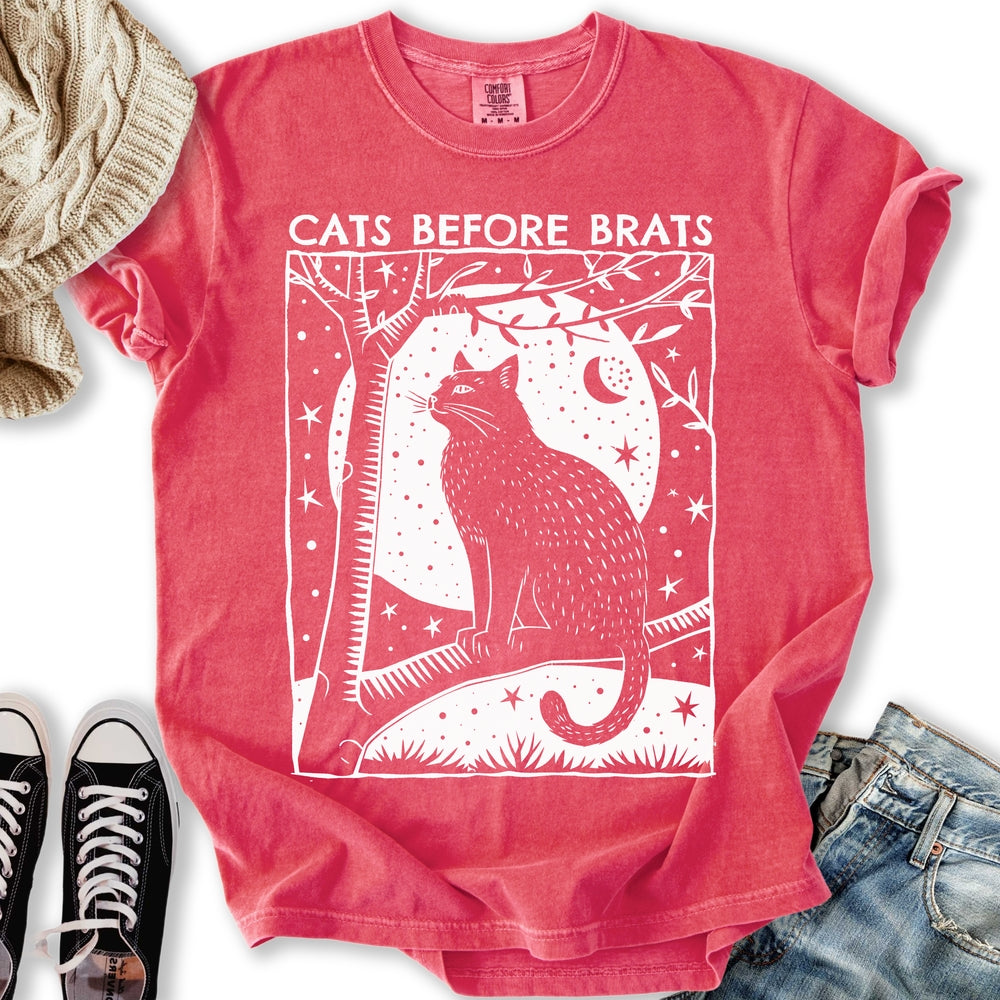 Cats Before Brats - Adult & Kids T-Shirts, Sweatshirts & Hoodies apparel design preview 1