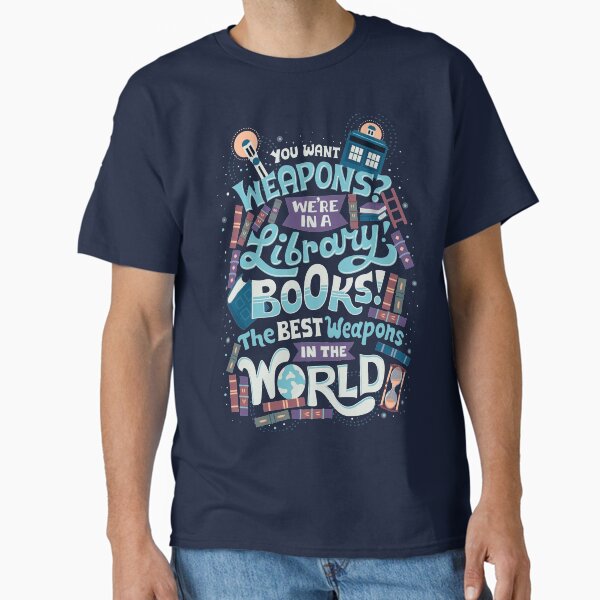 Books are the best weapons - Adult & Kids T-Shirts, Sweatshirts & Hoodies apparel design preview 1