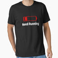 Low Battery Need Running Activities Hobbies Gift - Adult & Kids T-Shirts, Sweatshirts & Hoodies apparel design preview 1