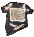A Little Country Hood Leopard Bleached Dye Canvas - Adult & Kids T-Shirts, Sweatshirts & Hoodies apparel design preview 1