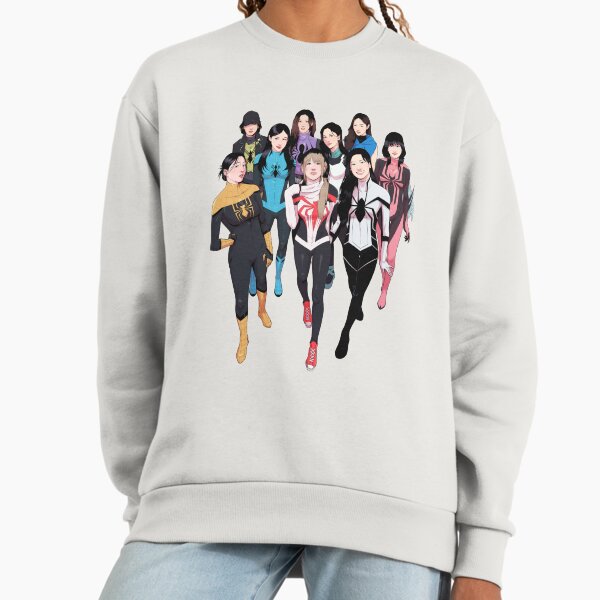 Spider-TWICE group unmasked version - Adult & Kids T-Shirts, Sweatshirts & Hoodies apparel design preview 1