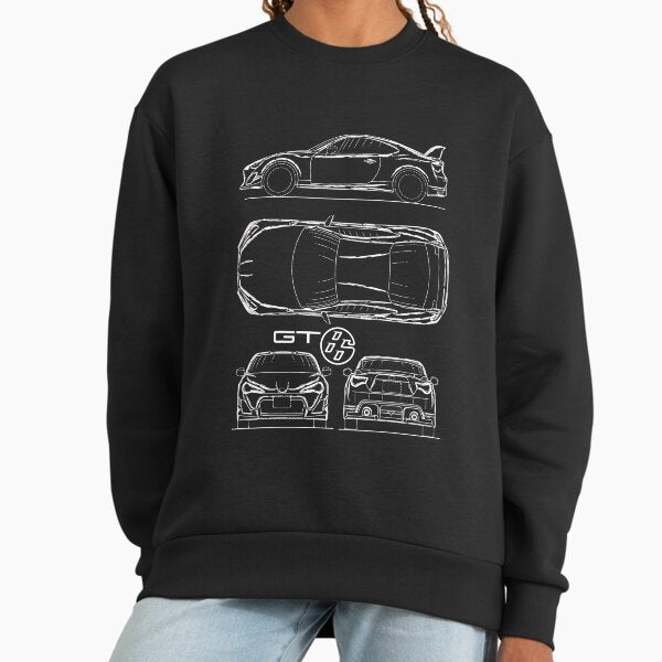 The GT86 Blueprint - Adult & Kids T-Shirts, Sweatshirts & Hoodies apparel design preview 1
