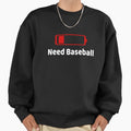 Low Battery Need Baseball Activities Hobbies Gift - Adult & Kids T-Shirts, Sweatshirts & Hoodies apparel design preview 1