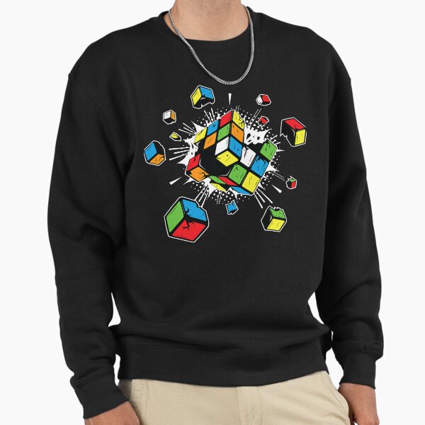 Exploding Cube Speed Cubing Puzzle Master - Adult & Kids T-Shirts, Sweatshirts & Hoodies apparel design preview 1