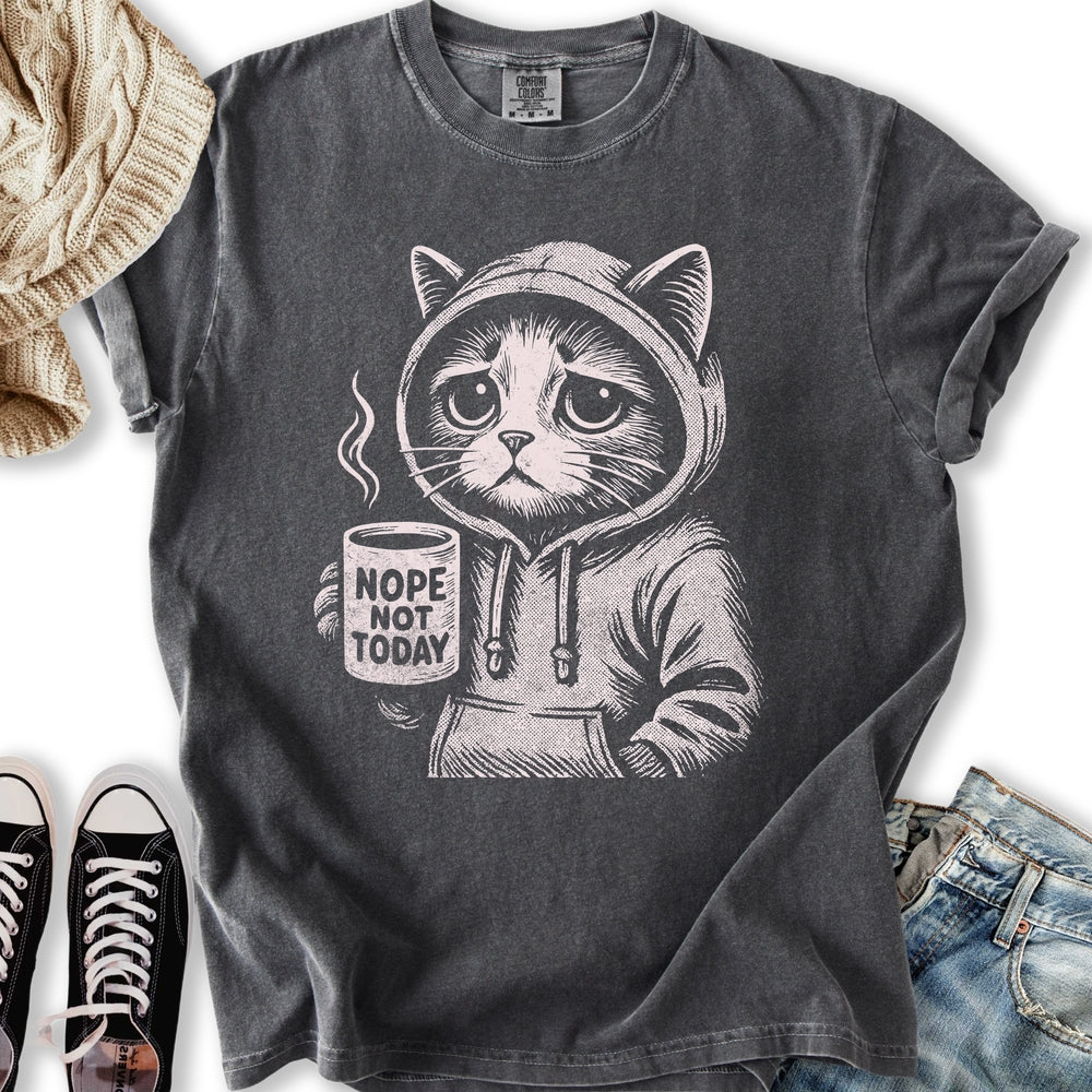 Nope Not Today Cat - Adult & Kids T-Shirts, Sweatshirts & Hoodies apparel design preview 1
