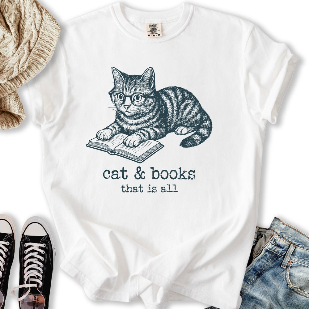Cats And Books - Adult & Kids T-Shirts, Sweatshirts & Hoodies apparel design preview 2