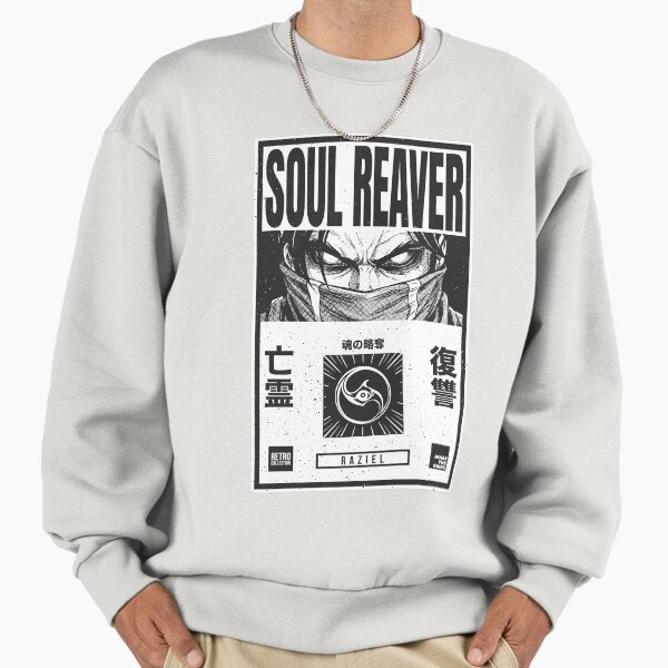 Raziel Soul Reaver Retro Manga Style - Adult & Kids T-Shirts, Sweatshirts & Hoodies apparel design preview 1