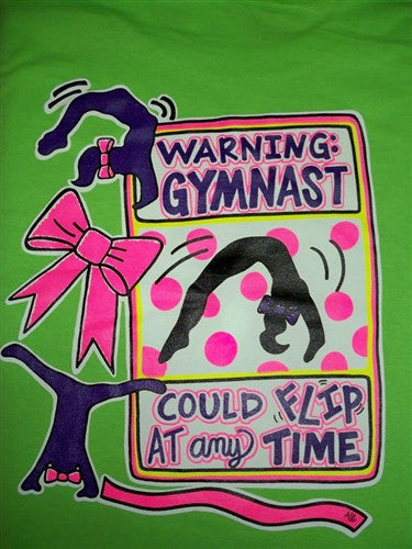 Southern Chics Funny Warning Gymnast Could Flip at - Adult & Kids T-Shirts, Sweatshirts & Hoodies apparel design preview 2