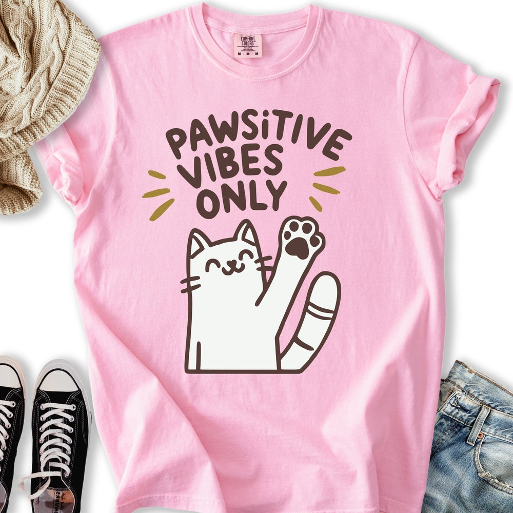 Pawsitive Vibes - Adult & Kids T-Shirts, Sweatshirts & Hoodies apparel design preview 1