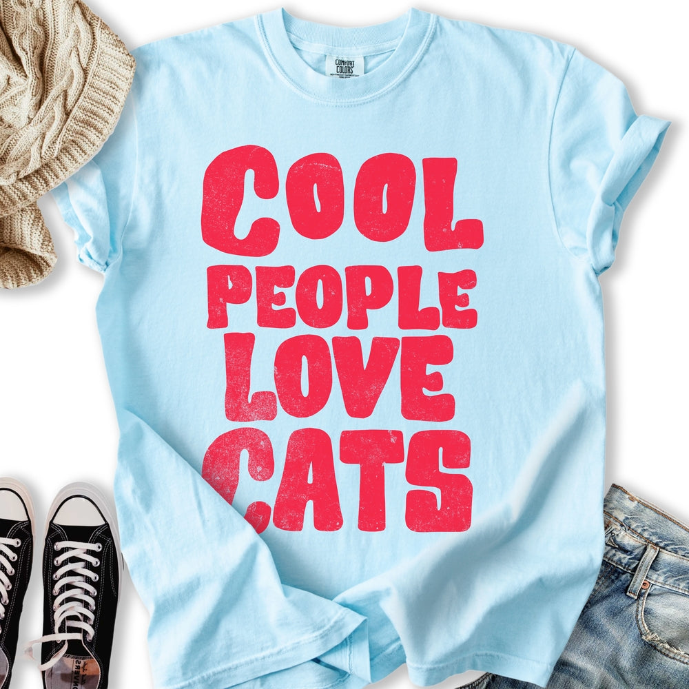Cool People Love Cats - Adult & Kids T-Shirts, Sweatshirts & Hoodies apparel design preview 2