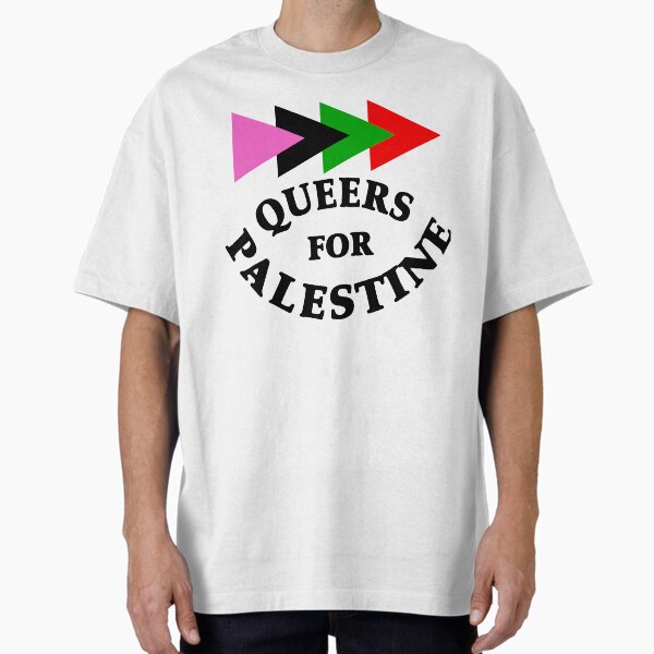 Queers For Palestine Sticker - Adult & Kids T-Shirts, Sweatshirts & Hoodies apparel design preview 1
