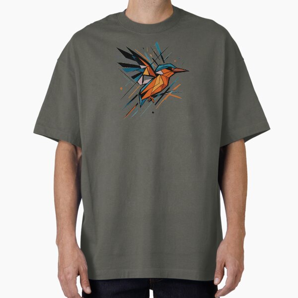 Geometric Kingfisher Abstract Splash of Flight - Adult & Kids T-Shirts, Sweatshirts & Hoodies apparel design preview 1