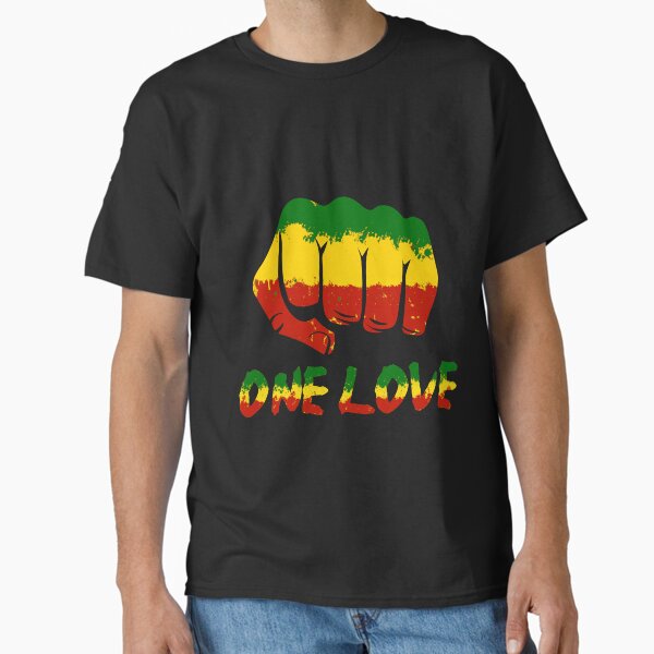 Fist One Love Rasta Reggae Jamaica Roots - Adult & Kids T-Shirts, Sweatshirts & Hoodies apparel design preview 1