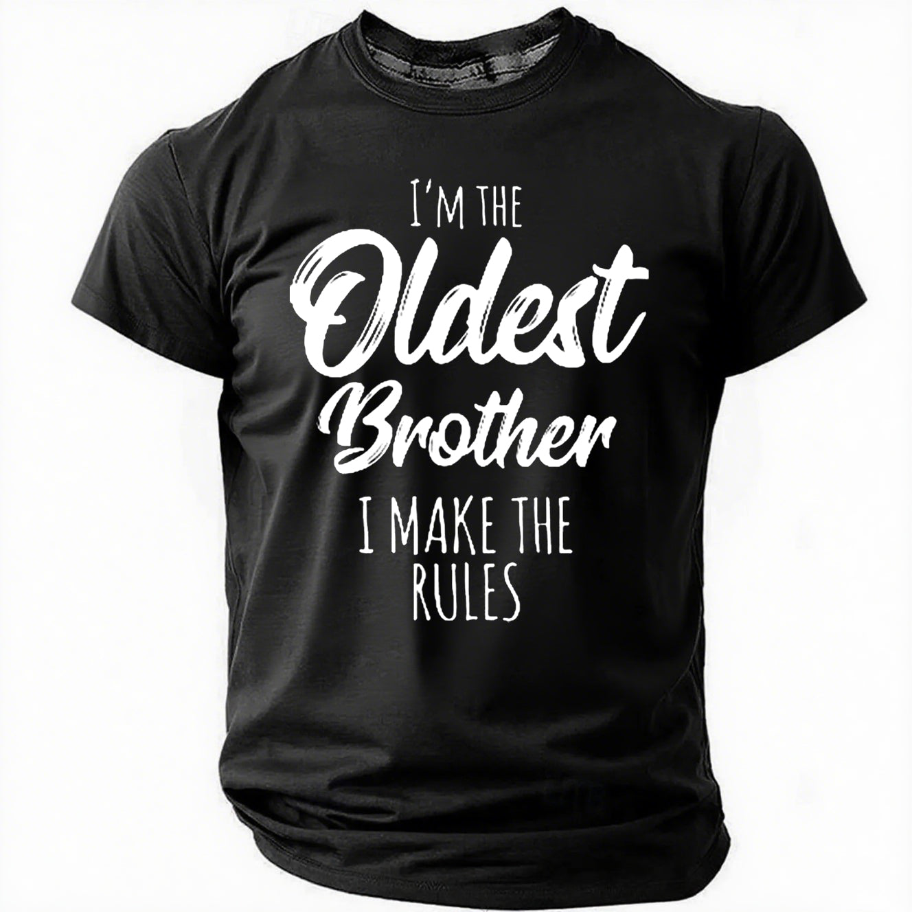 I'm The Oldest Brother Print Men Slogan - Adult & Kids T-Shirts, Sweatshirts & Hoodies apparel design preview 8