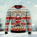 Santa ski you later haters Christmas sweater product image