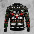 No lift no gift merry Christmas sweater product image