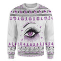 Purple Eye Fibromyalgia Awareness Sweater #H product image