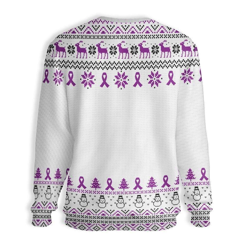 Purple Eye Fibromyalgia Awareness Sweater #H product image 2