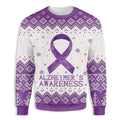 Purple Ribbon Alzheimer Awareness Sweater product image