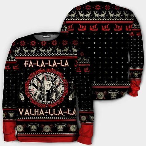 Shark and Santa Claus Christmas sweater product image 5