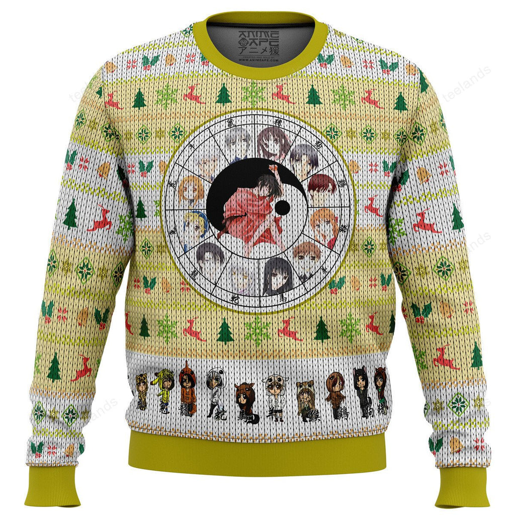 Fruits basket chinese zodiac Christmas sweater product image