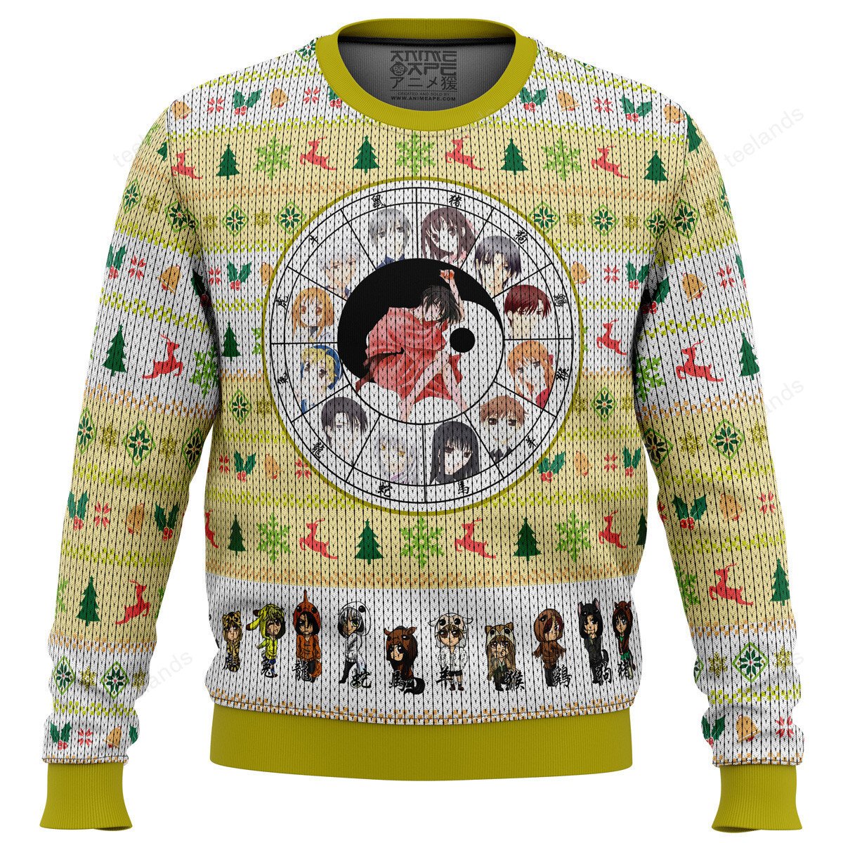 Fruits basket chinese zodiac Christmas sweater product image