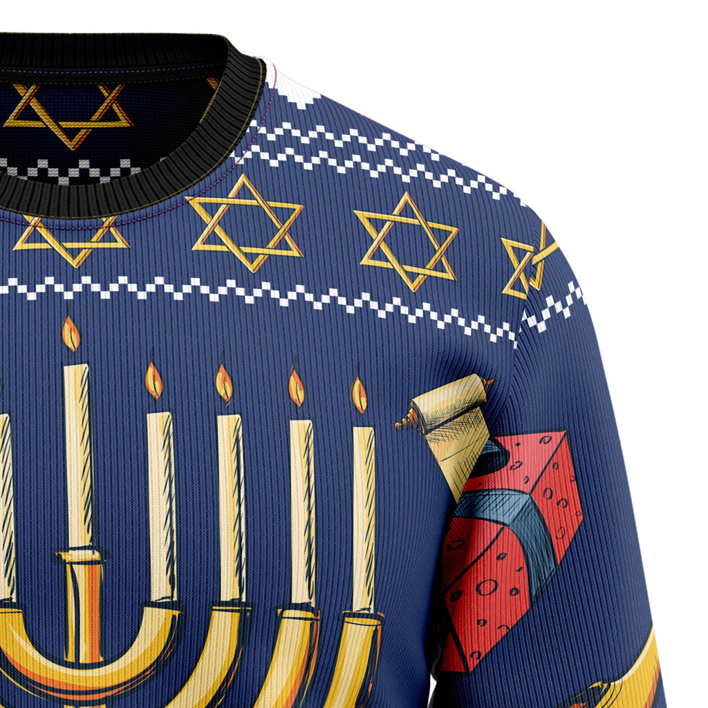 Jewish hanukkah Christmas sweater product image 3