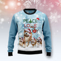 Akita peace love joy Christmas sweater product image