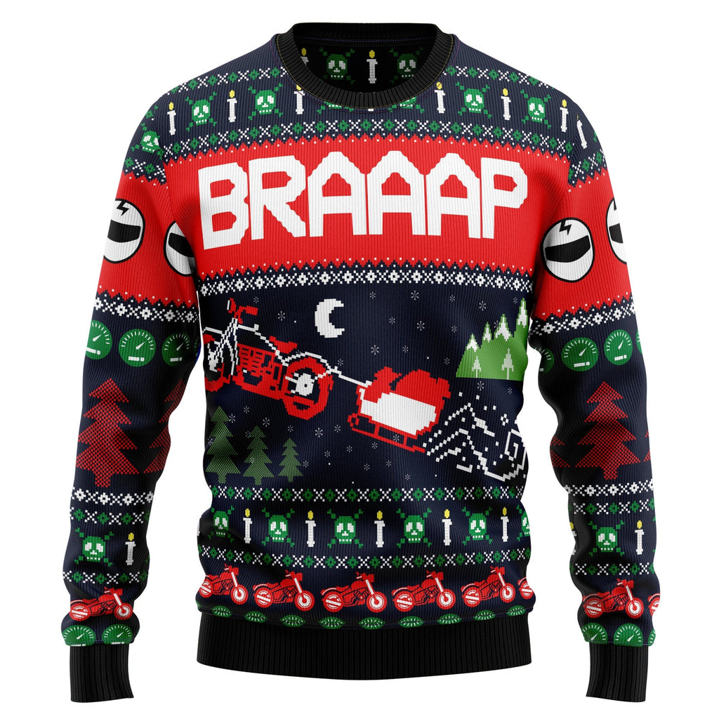 Motorbike Braaap Christmas sweater product image