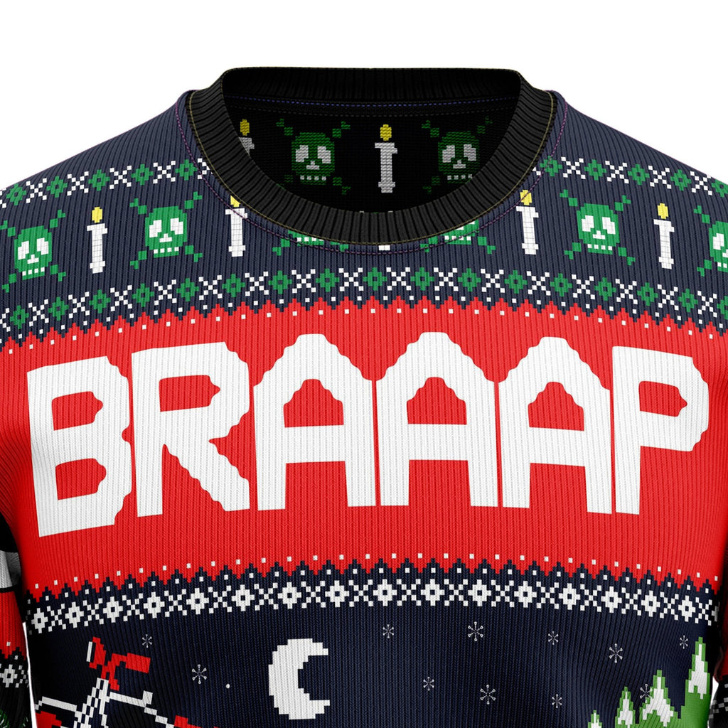 Motorbike Braaap Christmas sweater product image 2
