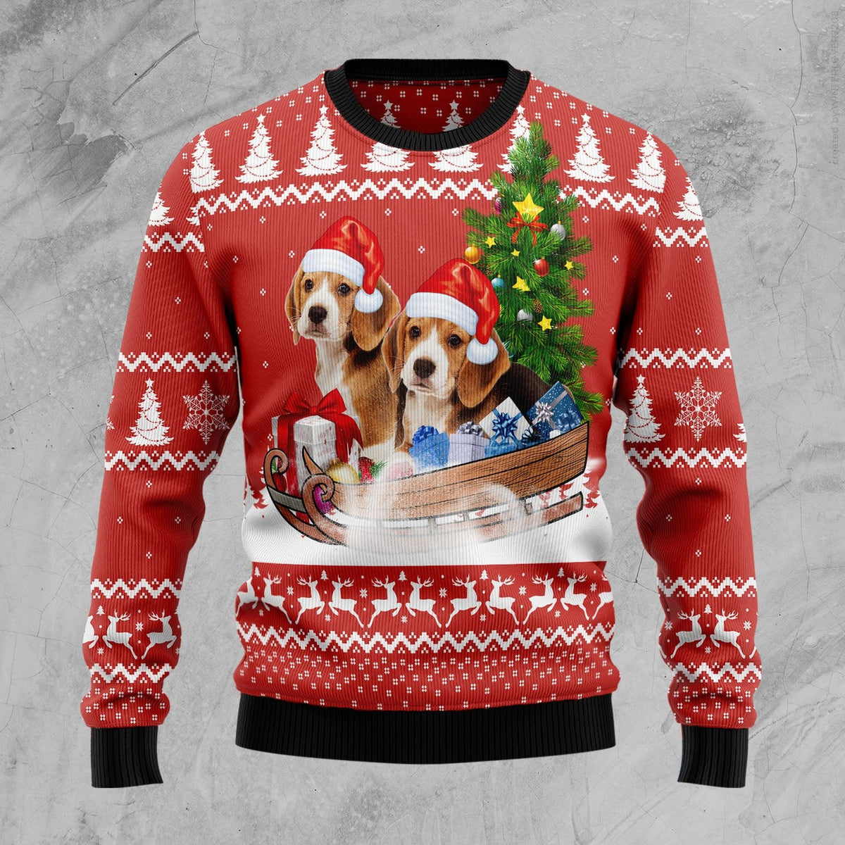 Santa fisherman Christmas sweater product image 5