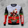 Santa fisherman Christmas sweater product image
