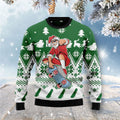 Santa Claus skateboarding Christmas sweater product image