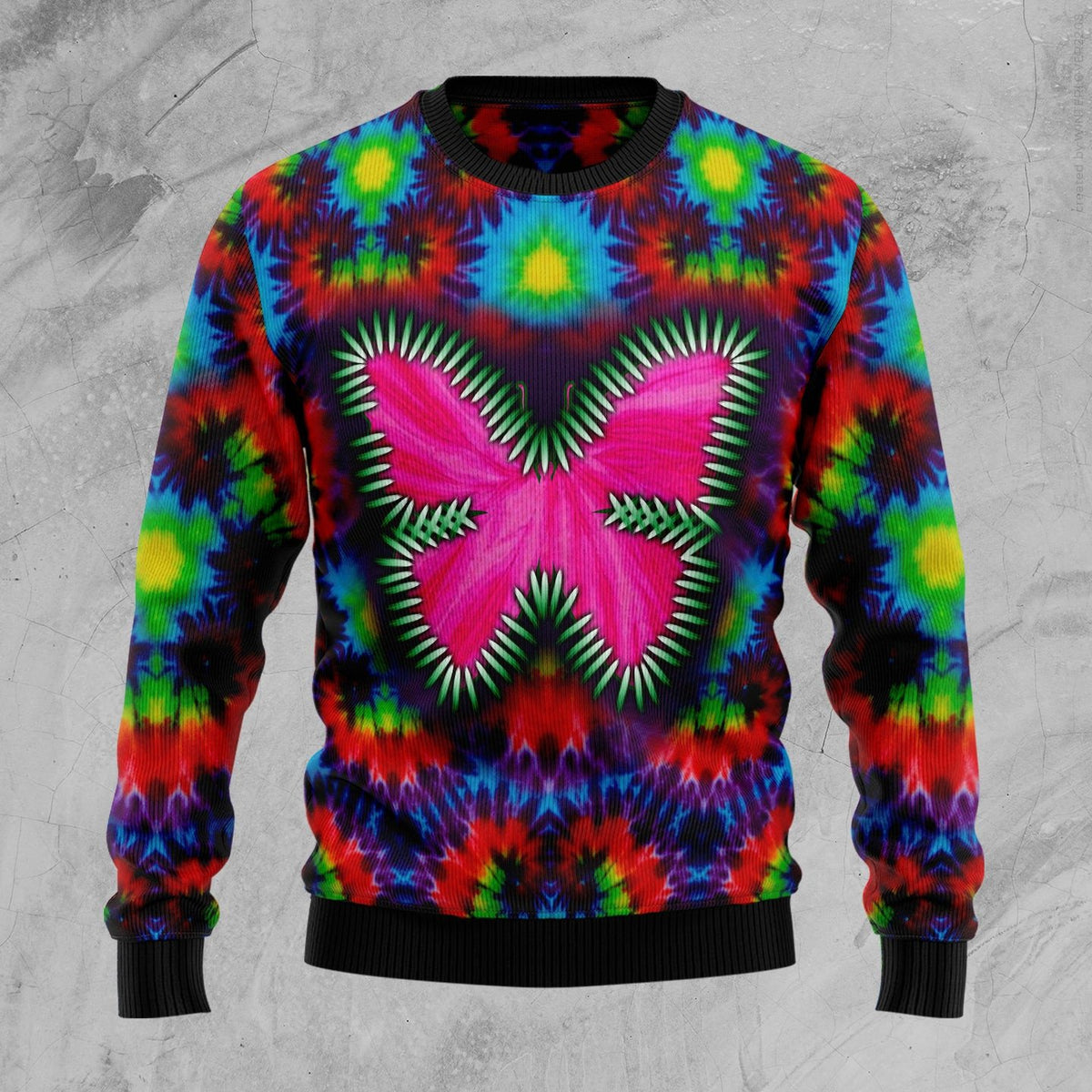 Santa Claus skateboarding Christmas sweater product image 3