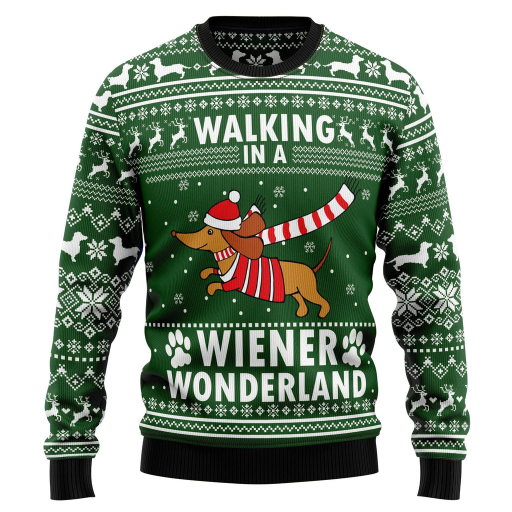 Dachshund weiner wonderland Christmas sweater product image