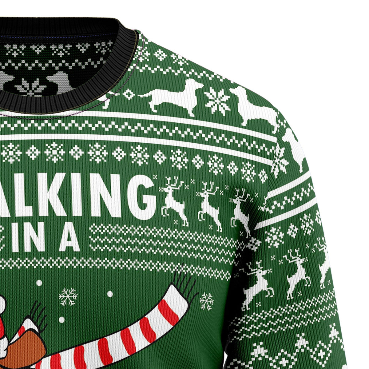 Dachshund weiner wonderland Christmas sweater product image 3