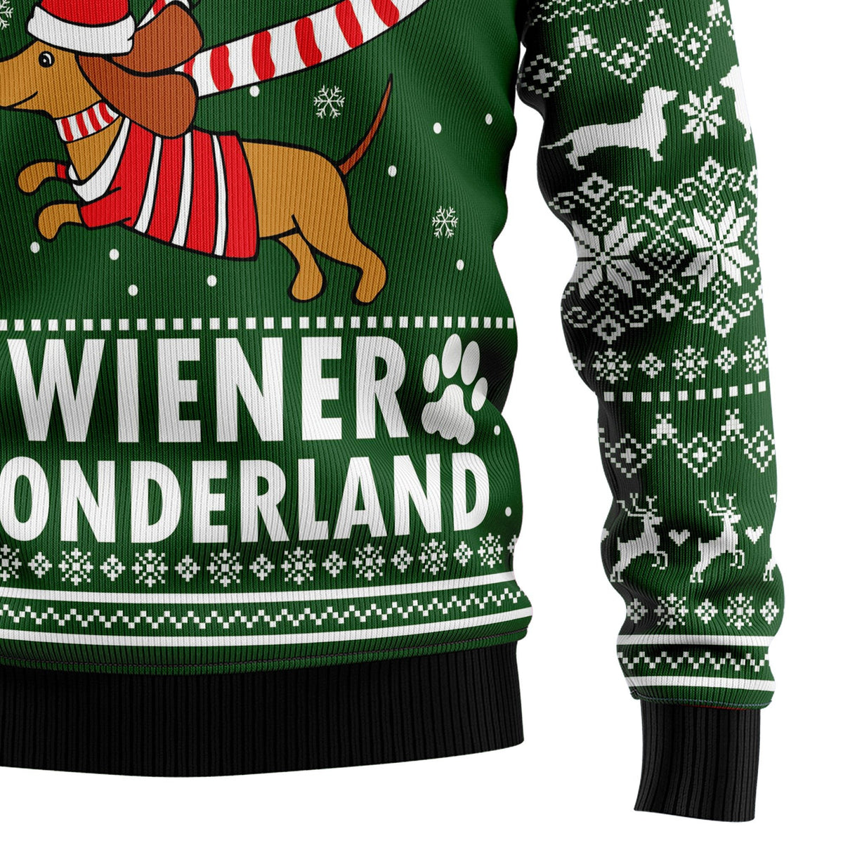 Dachshund weiner wonderland Christmas sweater product image 4