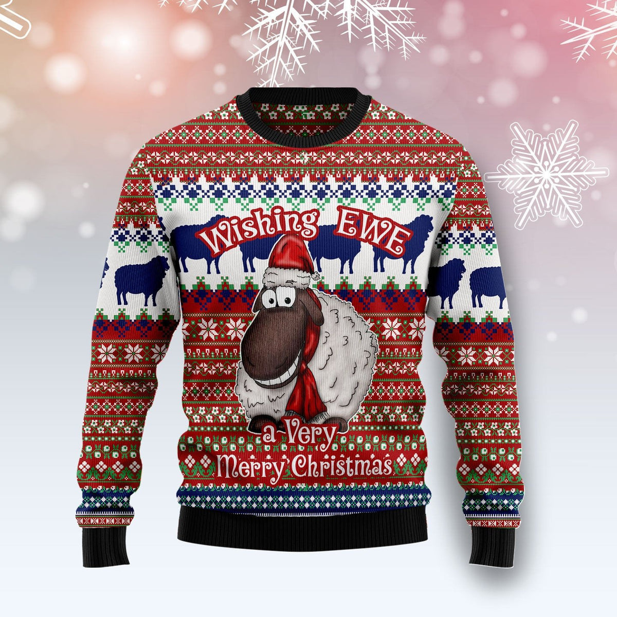 Reindeer Merry and bright Christmas sweater product image 3