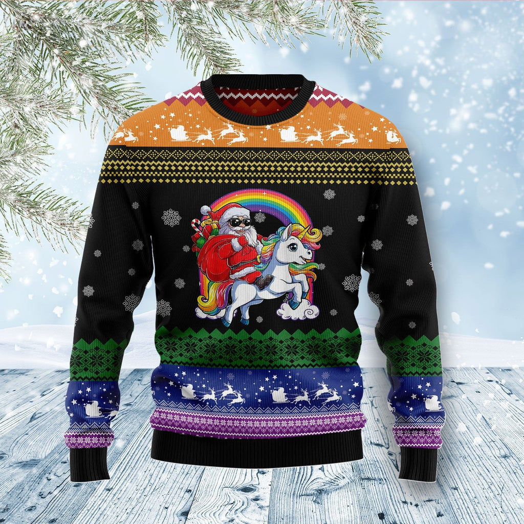 Truck driving home Christmas sweater product image 5