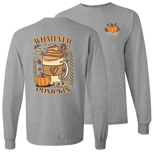 Girlie Girl Originals Spices Your Pumpkin Fall - Adult & Kids T-Shirts, Sweatshirts & Hoodies apparel design preview 2