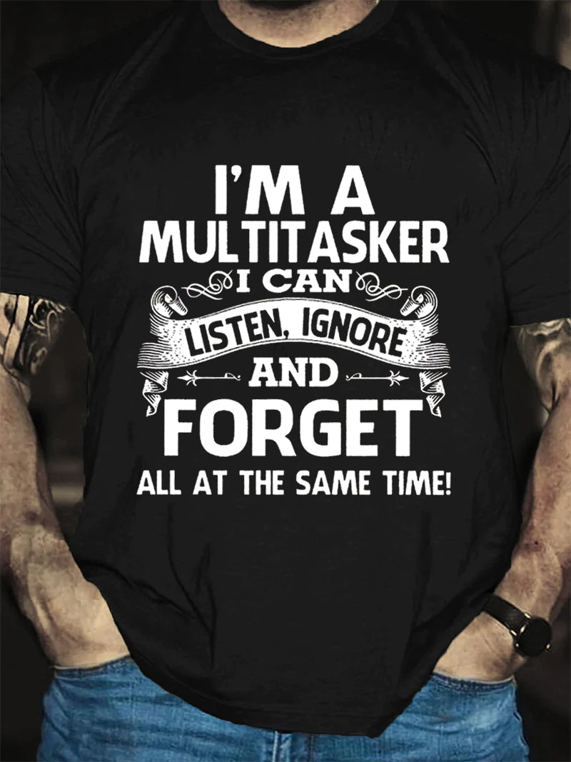 I Am A Multitasker Print Men Slogan - Adult & Kids T-Shirts, Sweatshirts & Hoodies apparel design preview 2