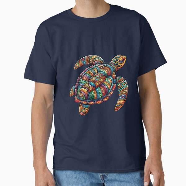 Totle the Tribal Turtle Transparent Background Design - Adult & Kids T-Shirts, Sweatshirts & Hoodies apparel design preview 1