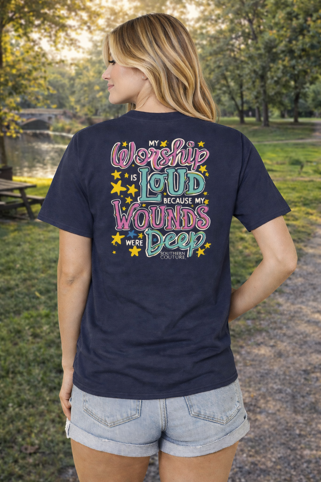 Southern Couture Classic My Worship Is Loud - Adult & Kids T-Shirts, Sweatshirts & Hoodies apparel design preview 1