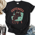 Caffeinated Cat - Adult & Kids T-Shirts, Sweatshirts & Hoodies apparel design preview 1