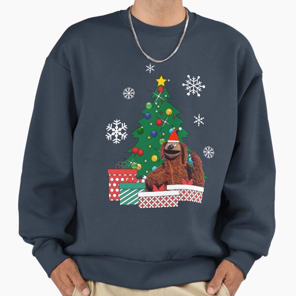 Rowlf The Dog Around Christmas Tree Muppets - Adult & Kids T-Shirts, Sweatshirts & Hoodies apparel design preview 1