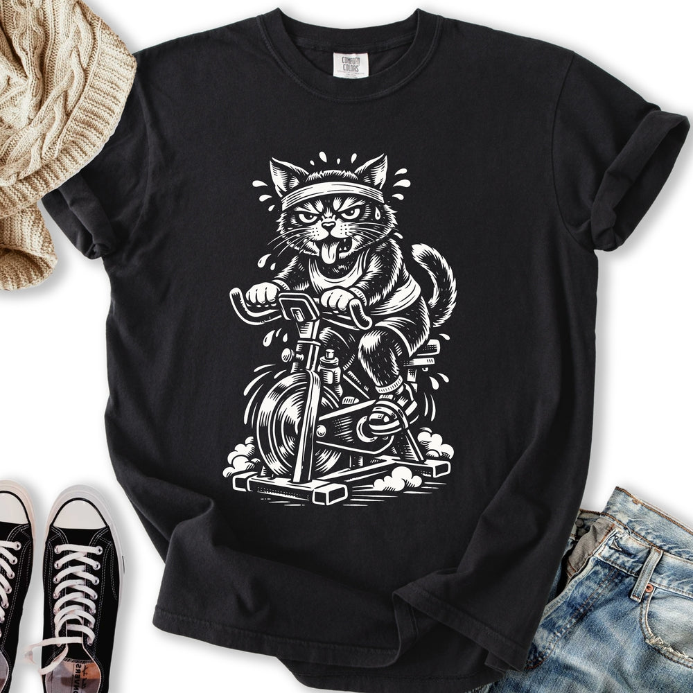 Cat Spin Class - Adult & Kids T-Shirts, Sweatshirts & Hoodies apparel design preview 1